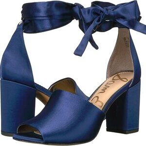 GUC Good Used Condition Sam Edelman Women's Odele Heeled Sandal Blue Sz 8